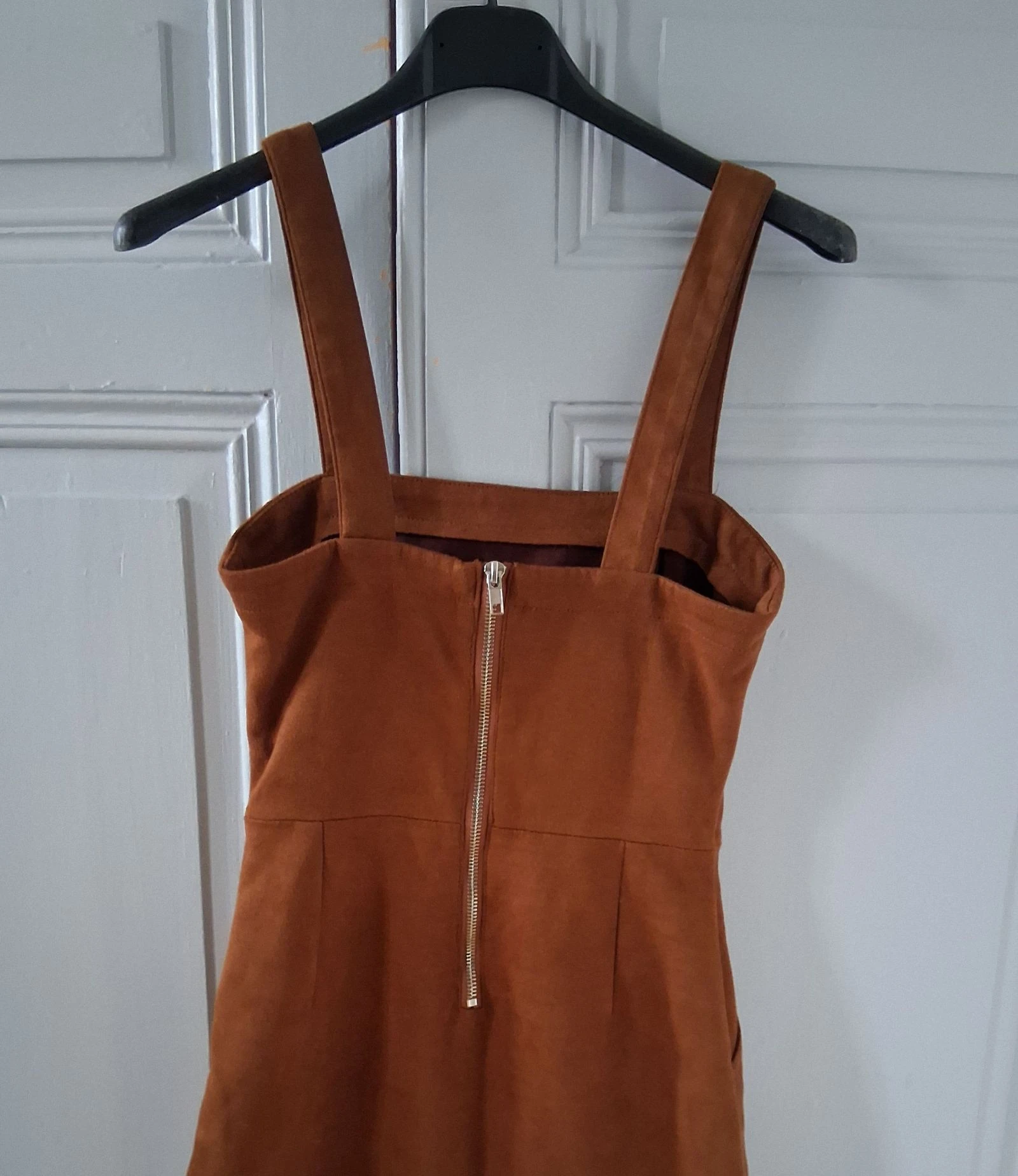 Vestido tipo chasuble en ante marrón - Jennyfer - XXS – photo 7